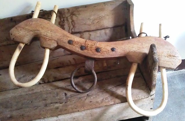 An oxen yoke used to pull a plow