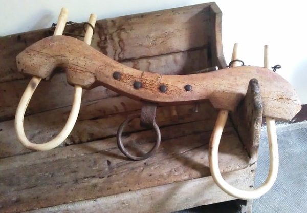 An oxen yoke used to pull a plow