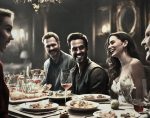 Couple entertaining people of the opposite sex