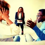 couple experiencing difficulty in marriage counseling